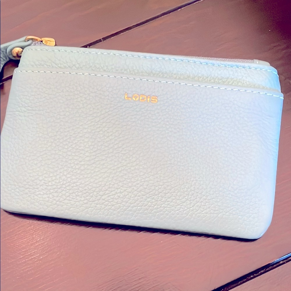 Lodis Light Blue Wallet Sleek Design Essential Accessory